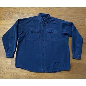 BLACKHAWK! Warrior Wear Shirt Mens XL Blue Tactical Button Front Workwear